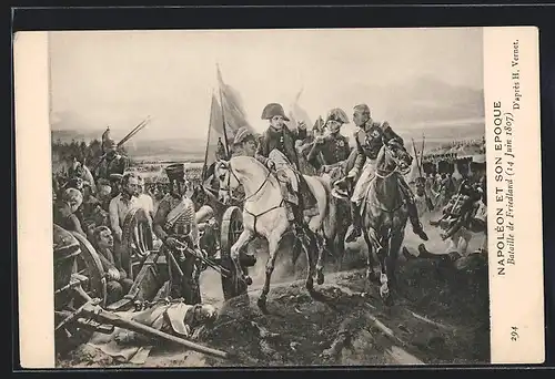 Künstler-AK Napoléon et son Epoque, Bataille de Friedland 1807