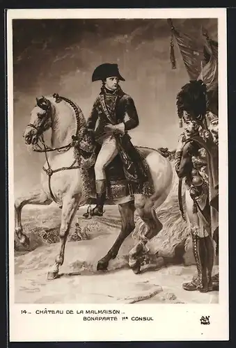 AK Napoleon zu Pferde mit Grenadieren seiner Garde