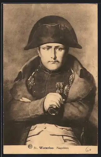 AK Napoleon in Uniform, Portrait