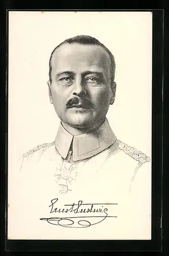 Künstler-AK Portrait des Grossherzogs Ernst Ludwig von Hessen-Darmstadt