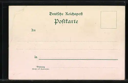 Lithographie Dresden-Niedersedlitz, Cafe Kühne, Geschäftshaus von J. Mohaupt