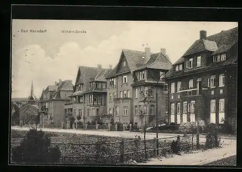 AK Bad Nenndorf, Wohnhäuser in der Wilhelm-Strasse