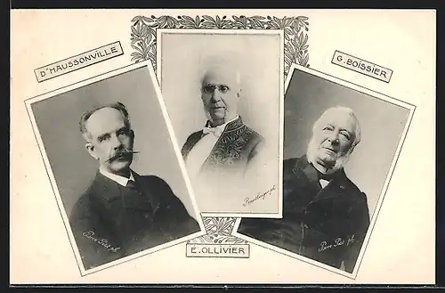 AK D`Haussonville, E. OIlivier, G. Boissier, Frankreich