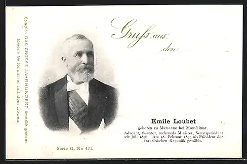AK Emile Loubet, Advokat, Senator