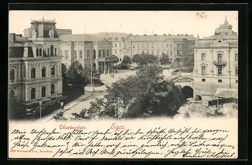 AK Eger, auf dem Theaterplatz