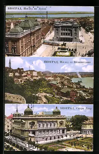 AK Belgrad, Generalansicht der Stadt