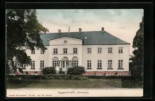 AK Aggersvold, Sjaelland, vor dem Landhaus