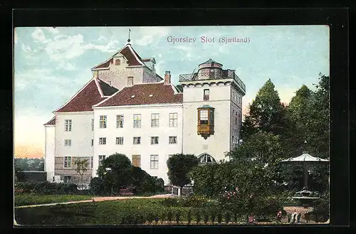 AK Gjorslev Slot, Sjaelland, am Landschloss