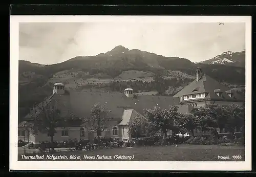 AK Thermalbad Hofgastein, am neuen Kurhaus