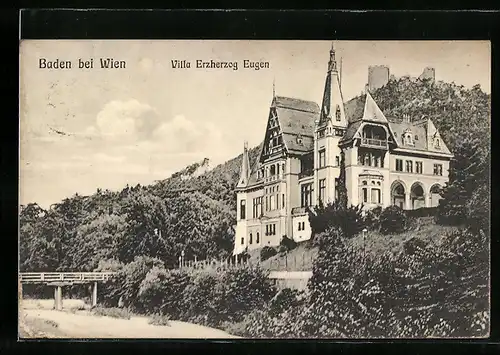 AK Baden bei Wien, Villa Erzherzog Eugen