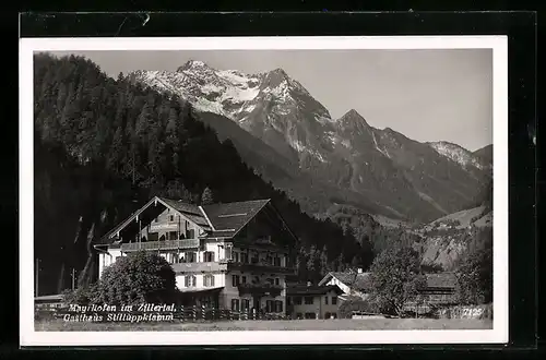 AK Mayrhofen im Zillertal, Gasthaus Stilluppklamm
