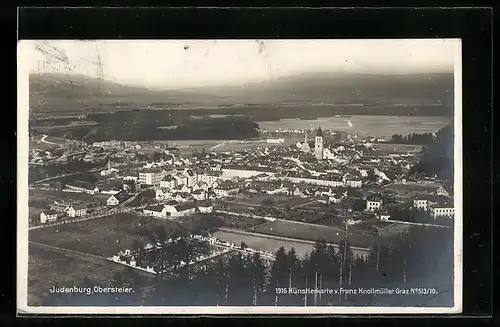 AK Judenburg in der Obersteiermark, Gesamtansicht der Stadt