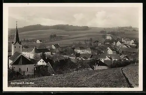 AK Gallspach, Totalansicht mit Blick auf die Kirche