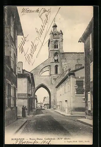 AK Mirande, Notre Dame Cathedrale XIVe siecle