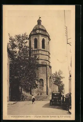 AK Vic-Fezensac, L`Eglise, Abside Romain du XIIe siecle