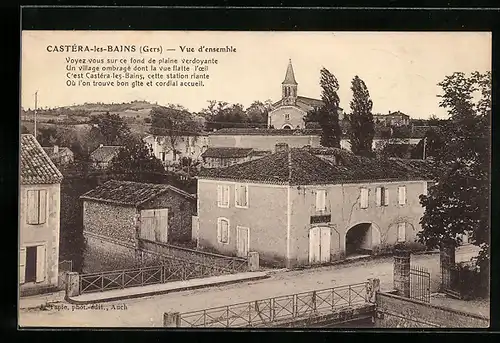 AK Castera-les-Bains, Vue d`ensemble