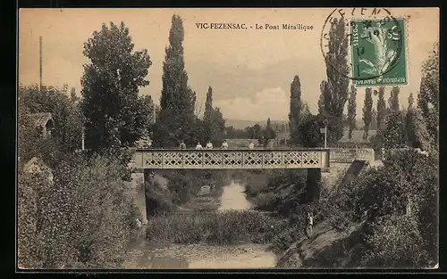 AK Vic-Fezensac, Le Pont Metallique