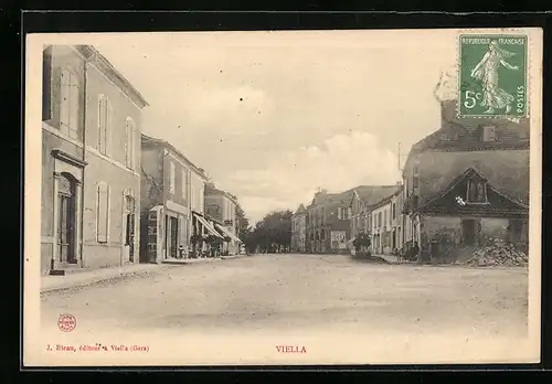 AK Viella, auf dem Hauptplatz