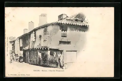 AK Eauze, Ruines, Rue des Tisserands