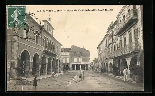 AK Fleurance, Place de l`Hotel-de-Ville, cote Ouest