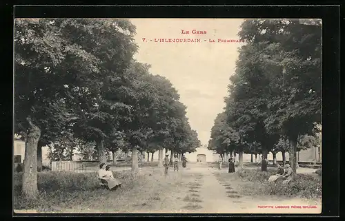 AK L`Isle Jourdain, Le Promenade