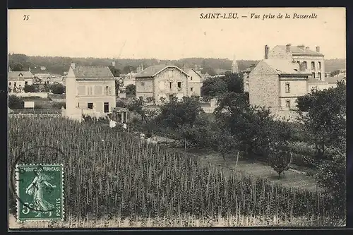 AK Saint-Leu, Vue prise de la Passerelle