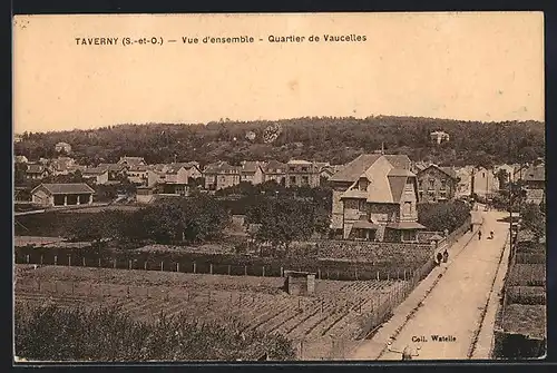 AK Taverny, Vue d`ensemble, Quartier de Vaucelles