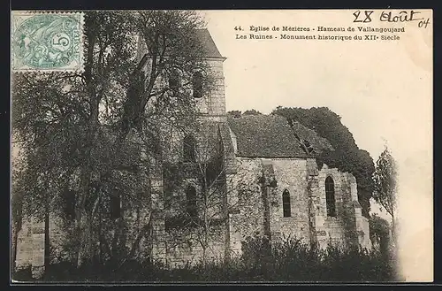 AK Vallangoujard, Les Ruines de l`Église de Méziéres