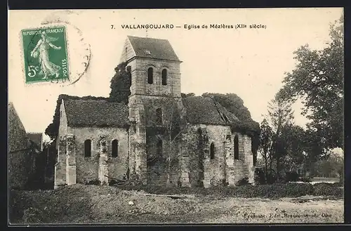 AK Villangoujard, Eglise de Mézières