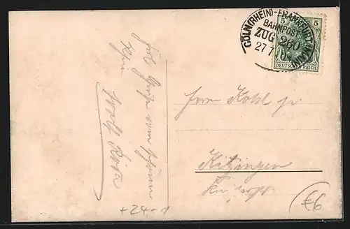 AK Köln-Neustadt, Die im Bau begriffene 1908 eingestürzte Südbrücke, Katastrophe