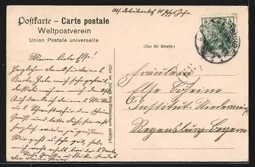 AK Hamburg-Neustadt, Strasse am Holstenwall mit Radfahrer