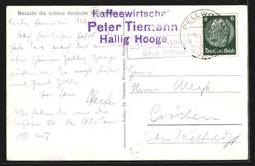 AK Hallig Hooge, Kirchwarf Booten