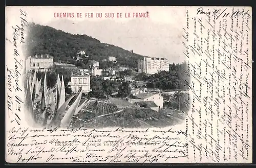 AK Grasse, L`Avenue Victoria et le Grand-Hôtel