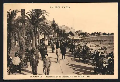AK Cannes, Boulevard de la Croisette et les Hôtels