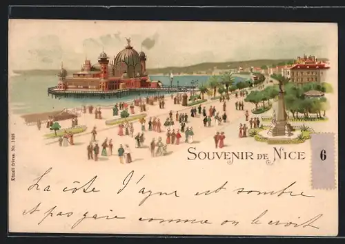 Lithographie Nice, Panorama