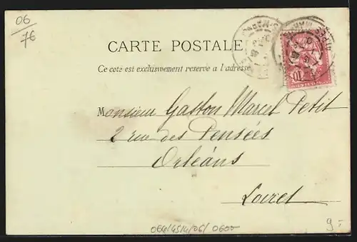 Lithographie Cannes, Vue générale, Iles St Honorat, Boulevard de la Croisette