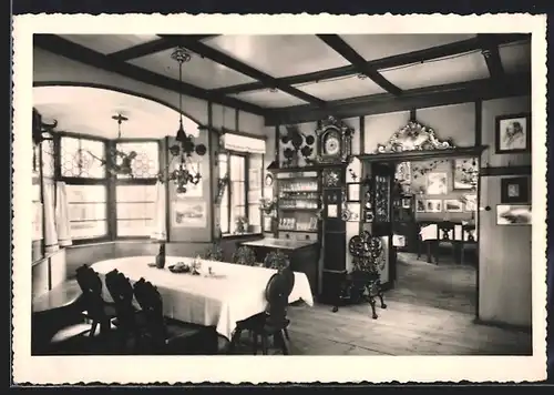 AK Klausen, Gasthof Goldene Rose, Innenansicht