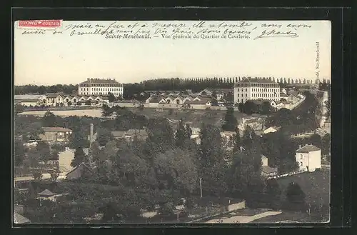 AK Sainte-Menehould, Vue Generale du Quartier de Cavalerie