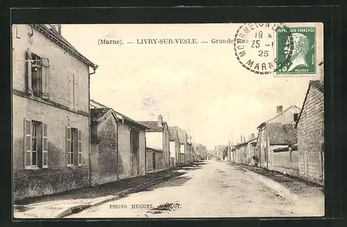 AK Livry-sur-Vesle, Grande Rue