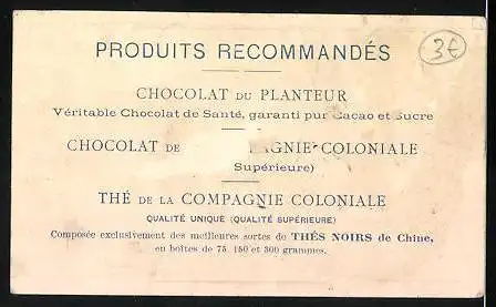 Sammelbild Chocolat du Planteur, Le Postillon, Knaben spielen Postillon