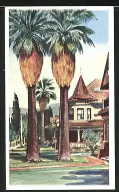 Sammelbild Stollwerck, Reise um die Welt, Nr. 95: Los Angeles Kalifornien