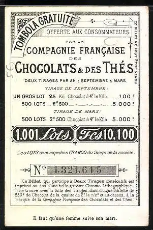 Sammelbild Chocolat de la Cie. Francaise, Mädchen trostet einen Buben