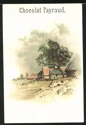 Sammelbild Chocolad Payraud, Landschaftsbild