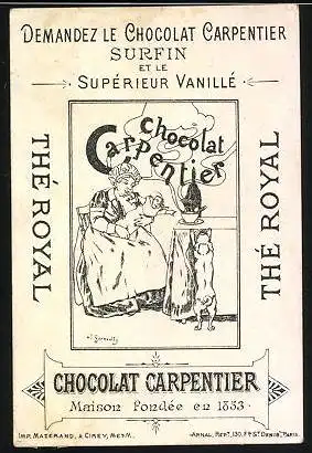 Sammelbild Chocolat Carpentier, Epoque Louis XIII. Zweikampf