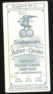 Sammelbild Stollwerk`sche Chocolade, Alder-Cacao, v.Maybach Eisenbahn-Minister