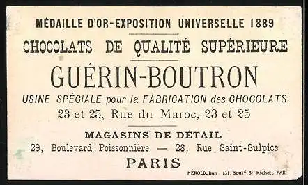 Sammelbild Chocolat Guérin-Boutron, Tourner autour du pot., Soldaten treten auf eine Schüssel