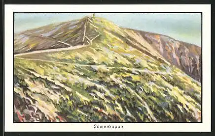 Sammelbild Dissen, Fritz Homann AG, Deutsche Berge, 5. Schneekoppe