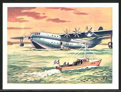Sammelbild Fritz Homann AG, Luftverkehr II, Flugboot Saunders-Roe