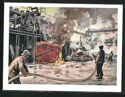 Sammelbild Fritz Homann AG, Kohleförderung, Kokerei