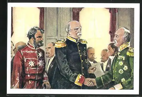Sammelbild Fritz Homann AG, Bismarck auf dem Berliner Kongress 1878